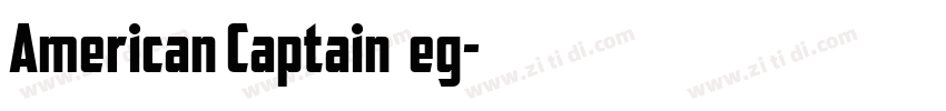 American Captain Reg字体转换